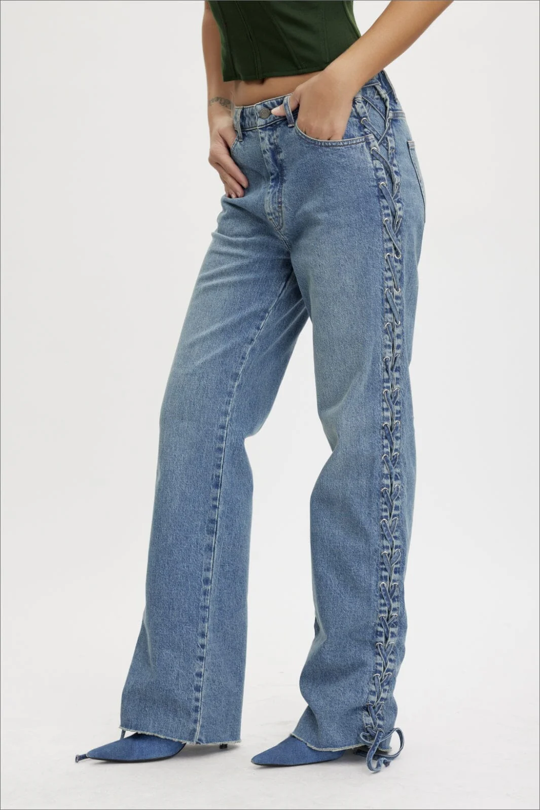 Gestuz SaimaGZ MW string jeans