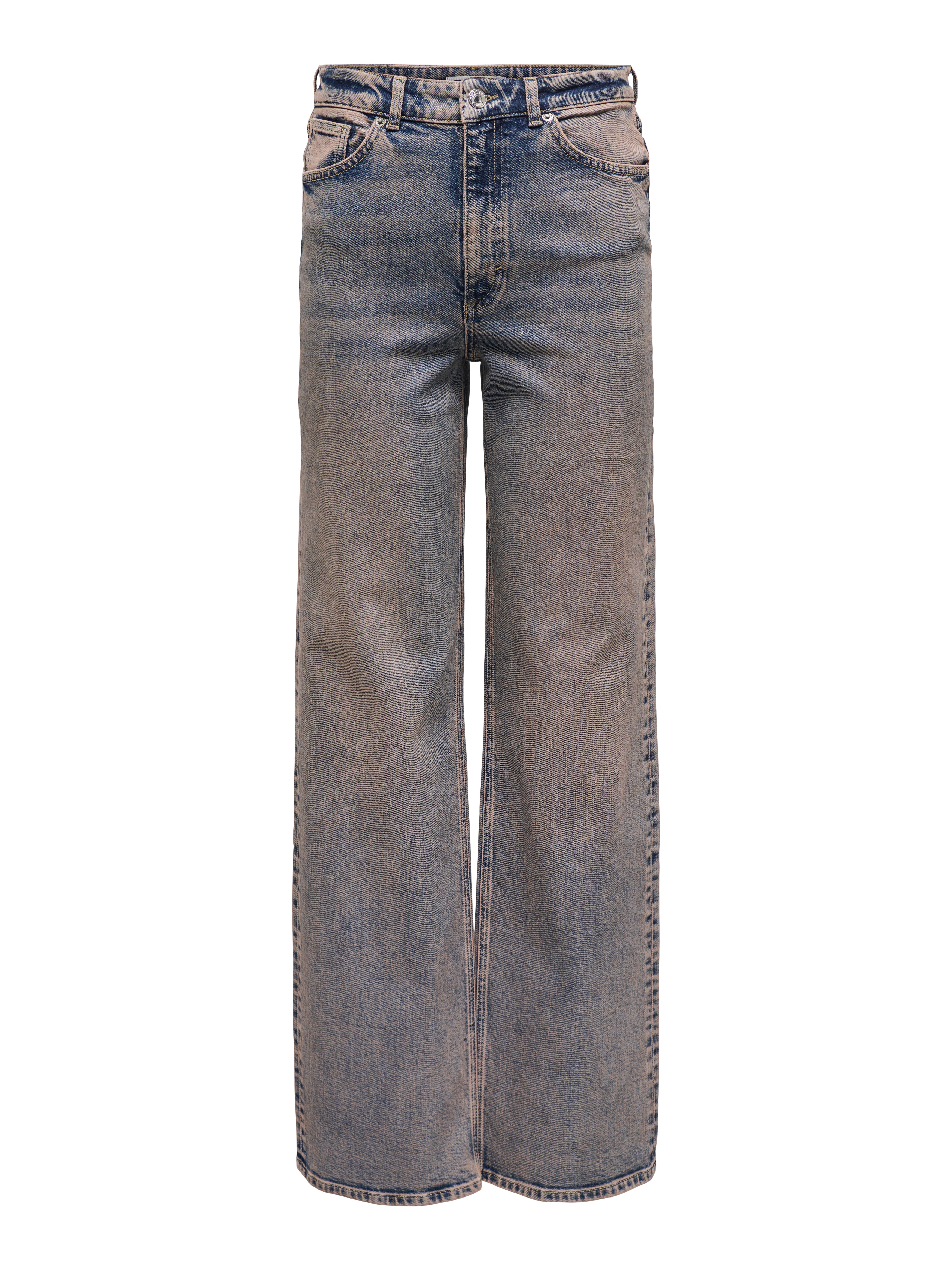 ONLJUICY Hohe Taille Weiter Beinschnitt Jeans Dark Blue Denim