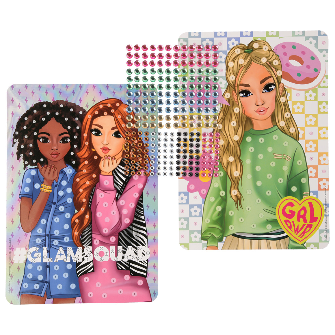Glam Girls Sticker-Set orange