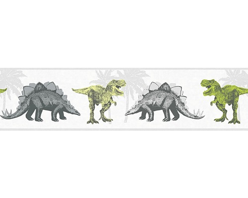 Border 35836-1 Little Stars grijze dinosaurussen