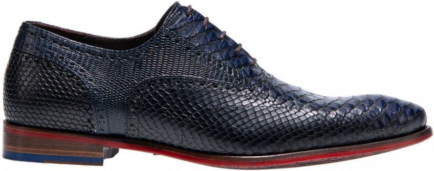 Floris van bommel De Stapper 05.17 Dark Blue G+ Wijdte Veterschoenen