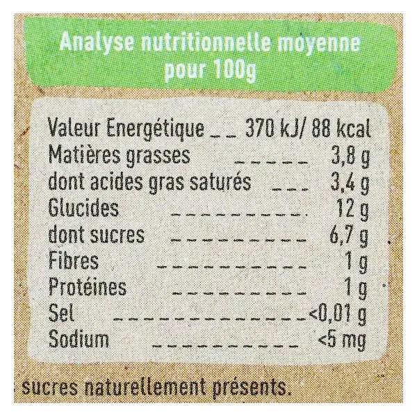 Sobremesas orgânicas à base de plantas Babybio, mexidas em pote, leite de coco, manga, abacaxi, +6 meses, 2 x 130g