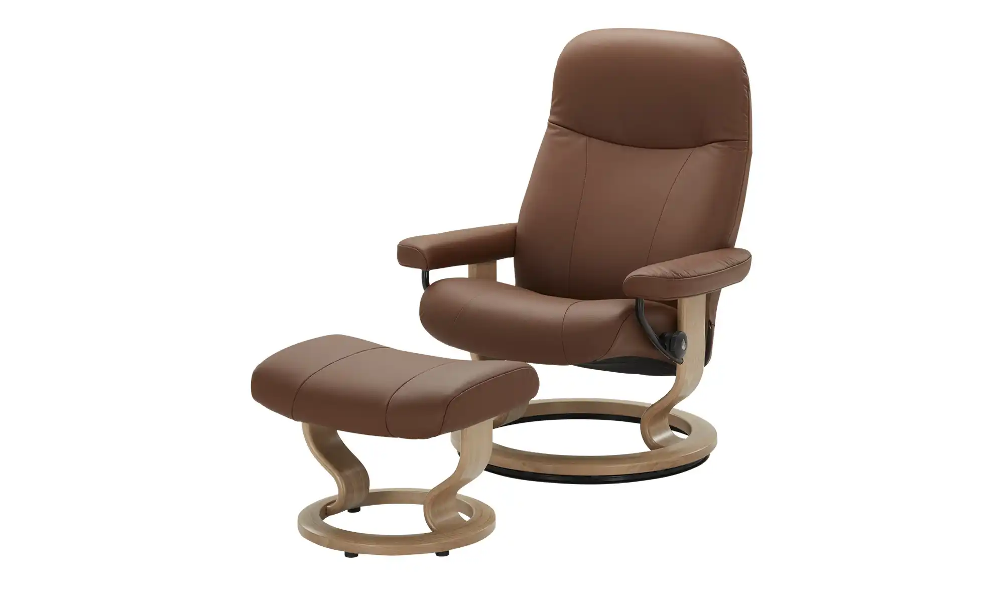 Stressless Relaxsessel mit Hocker aus Echtleder Garda M