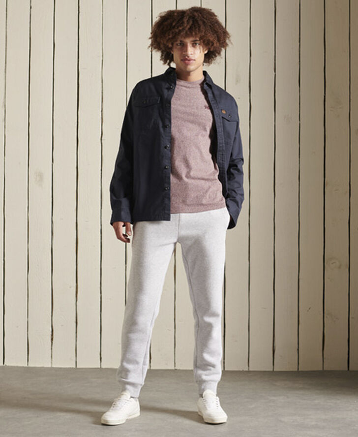 Superdry VINTAGE LOGO EMB TEE Tois burgundy grit