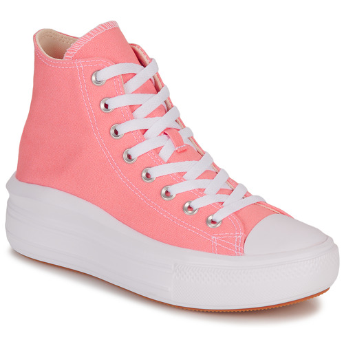 Converse - CHUCK TAYLOR ALL STAR MOVE PLATFORM SEASONAL COLOR-LAWN FLAMINGO - Rose/Blanc