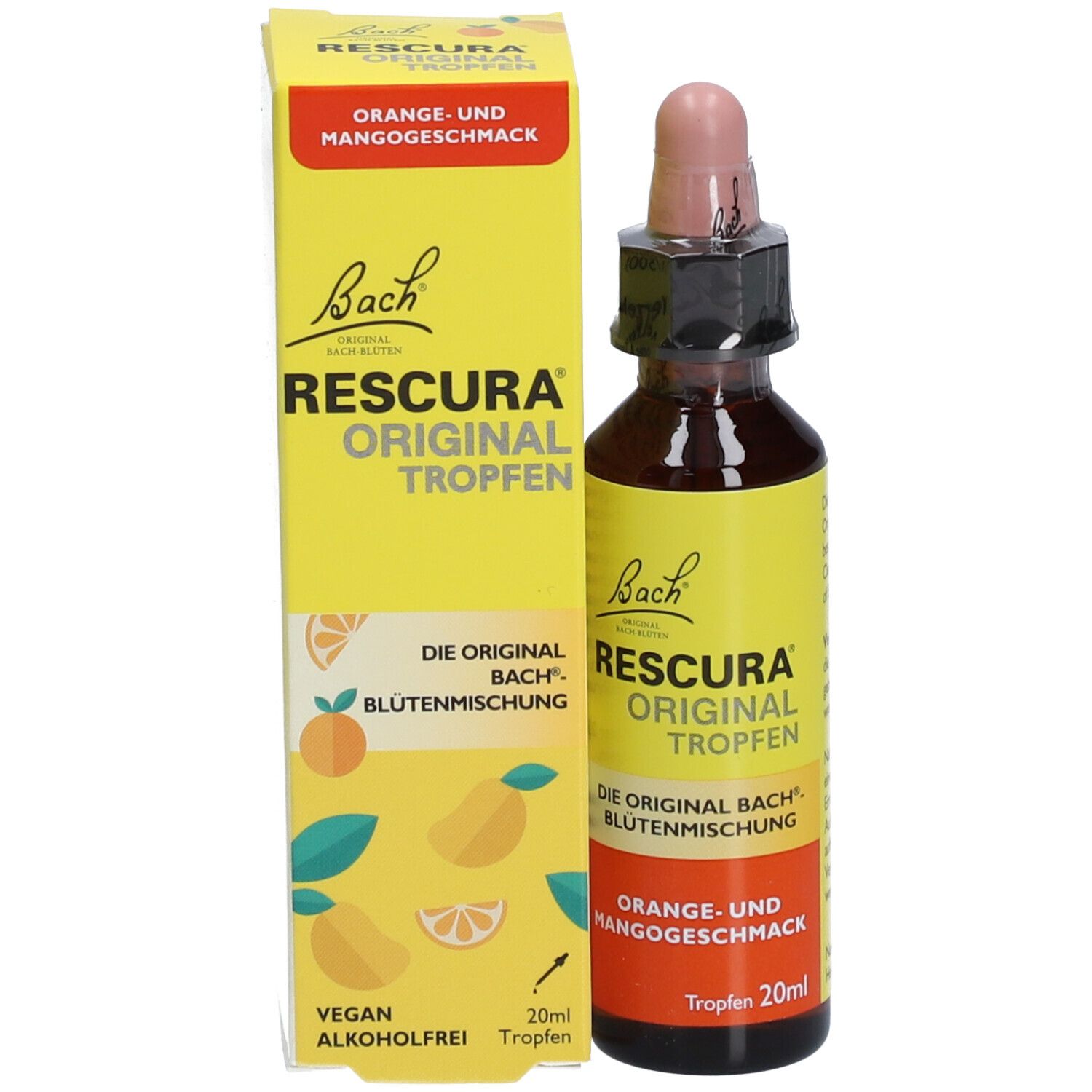 BACHBLÜTEN Original Rescura Tropfen alkoholfrei Orange Mango