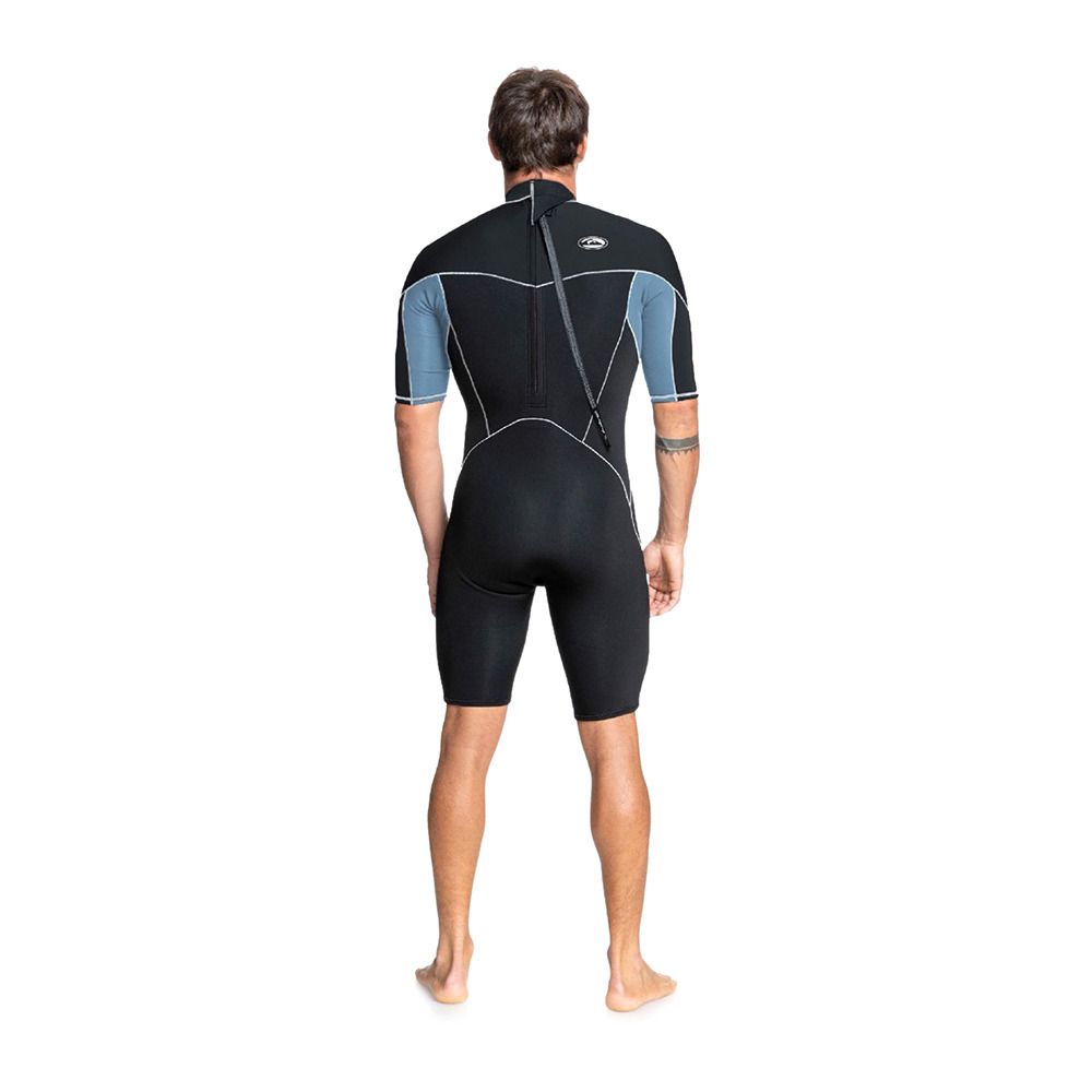 Quiksilver CAPSULE SATURN BZ - Combinaison shorty 2/2 mm Homme black/provincial blue