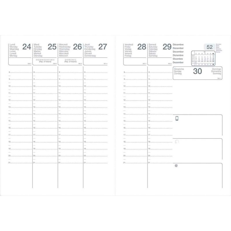 Agenda Eco scolaire semainier - année 2026/2027 - 10 x 15 cm