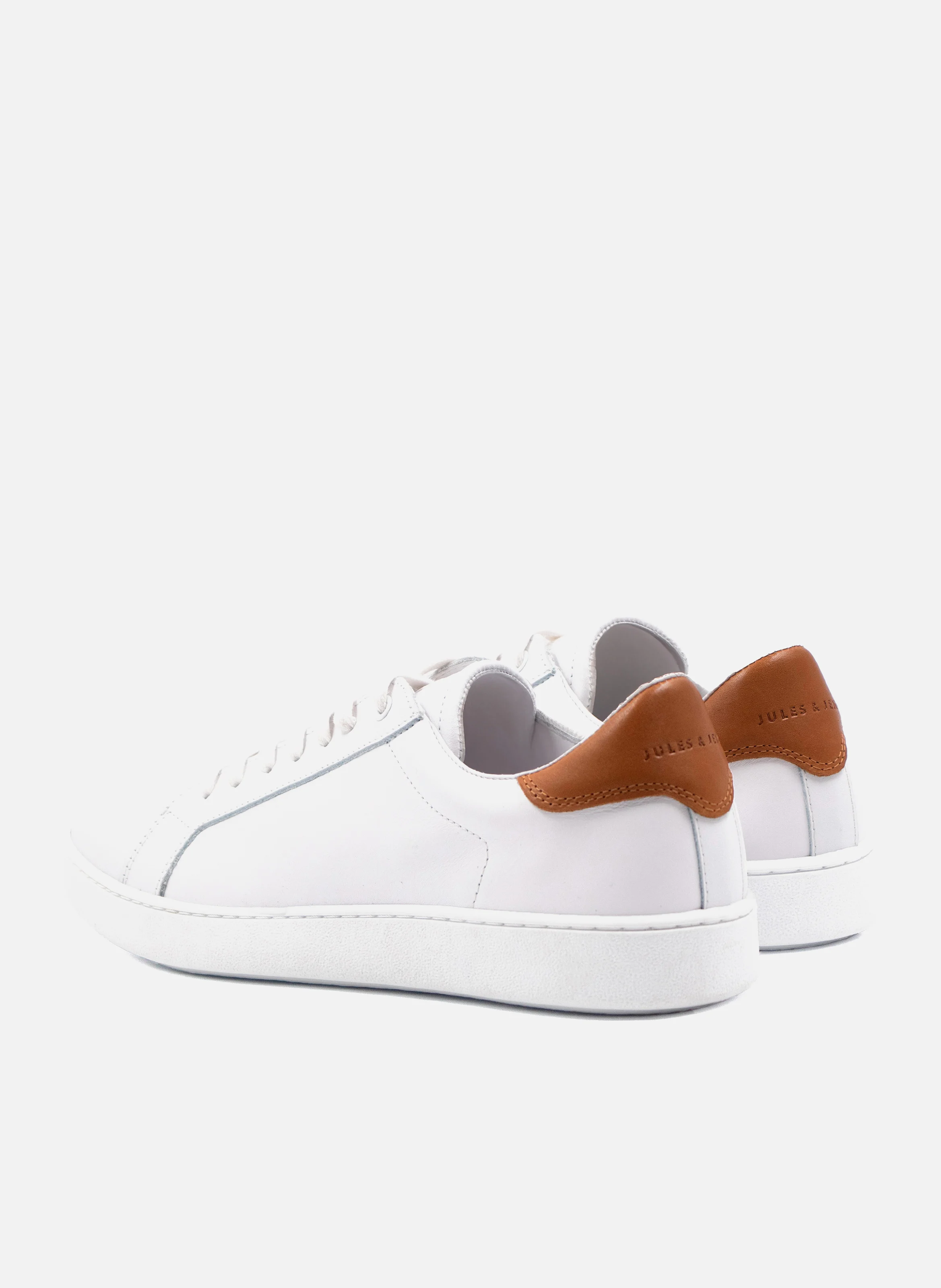 Tennis lacet homme cuir | Blanc