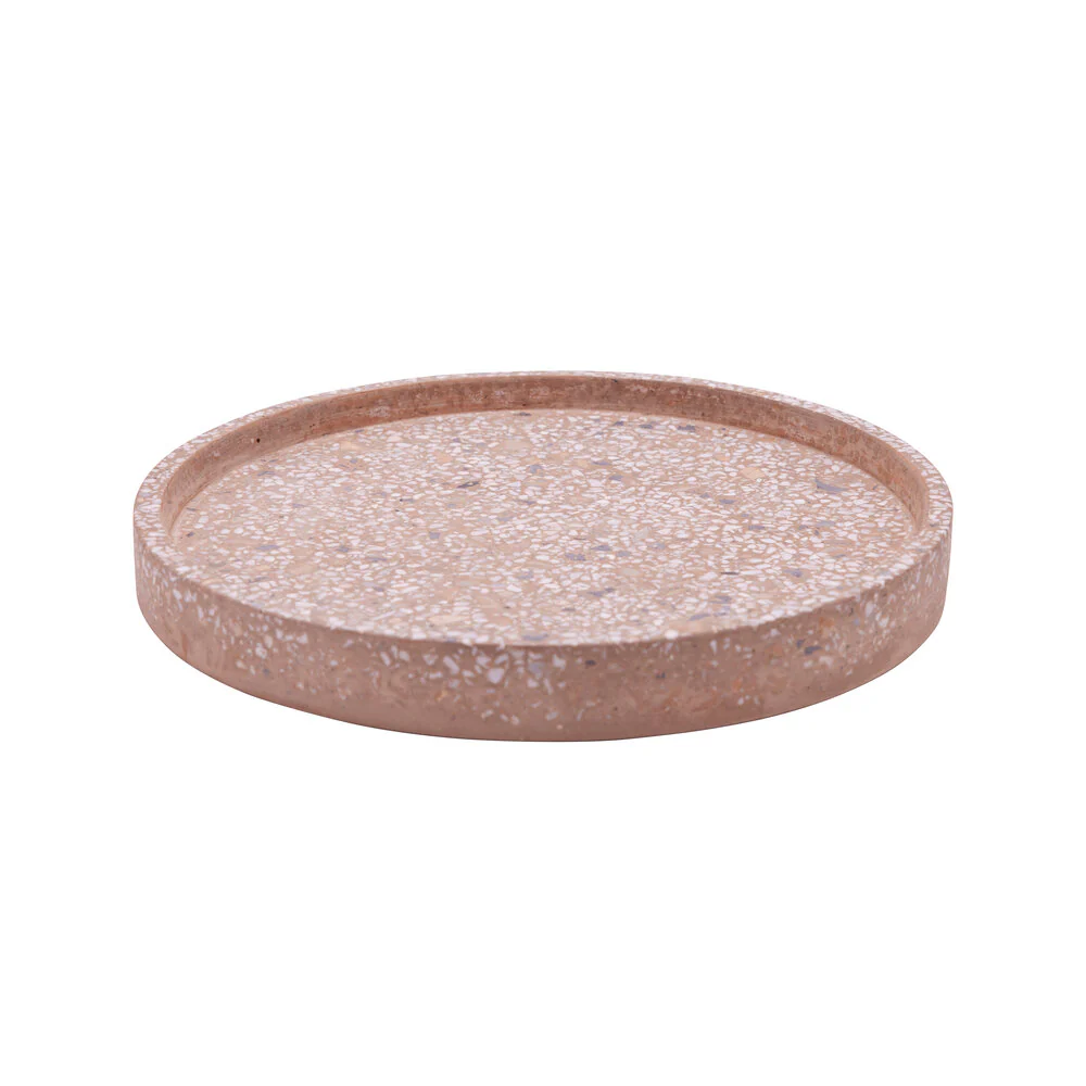 Bahne Interior  Rund terrazzo bakke - brun