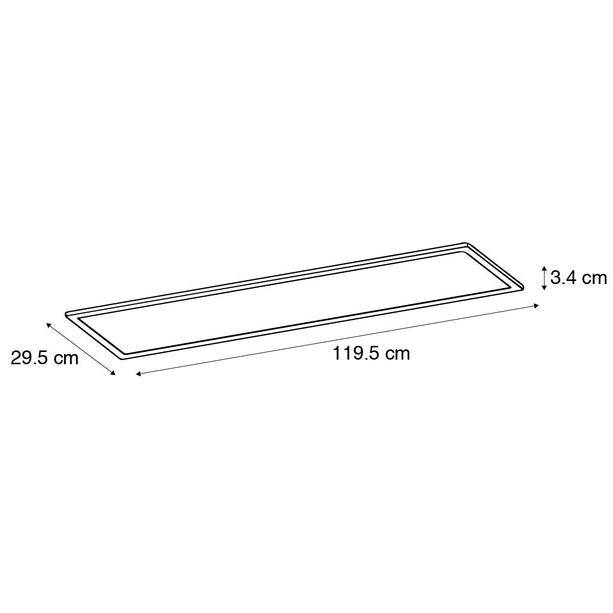Modern LED inbouwpaneel wit 119,5 cm incl. LED - Fons