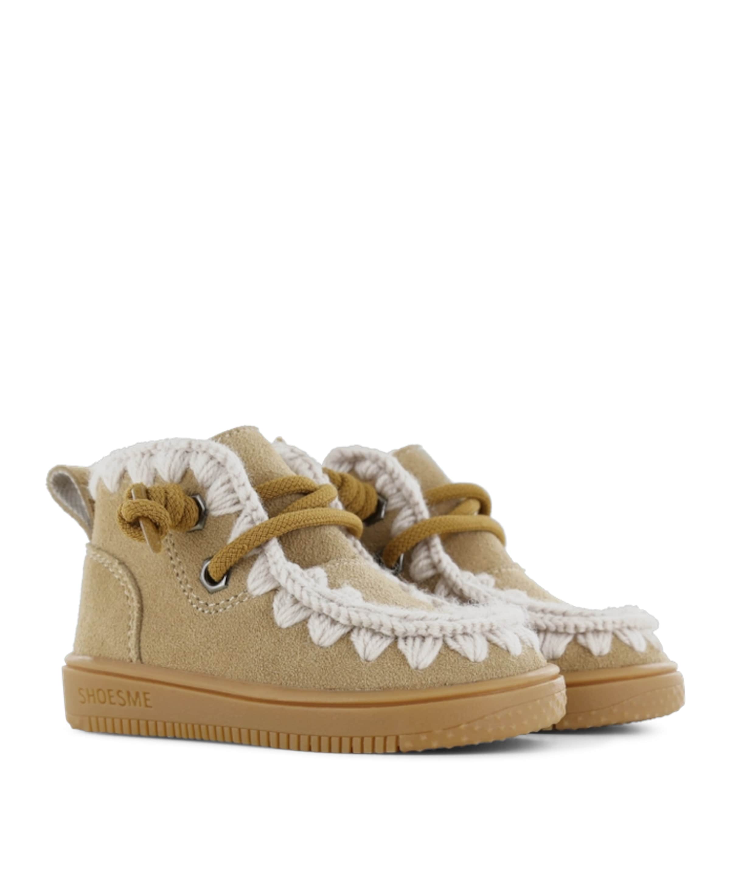 SHOESME meisjes veterschoenen beige
