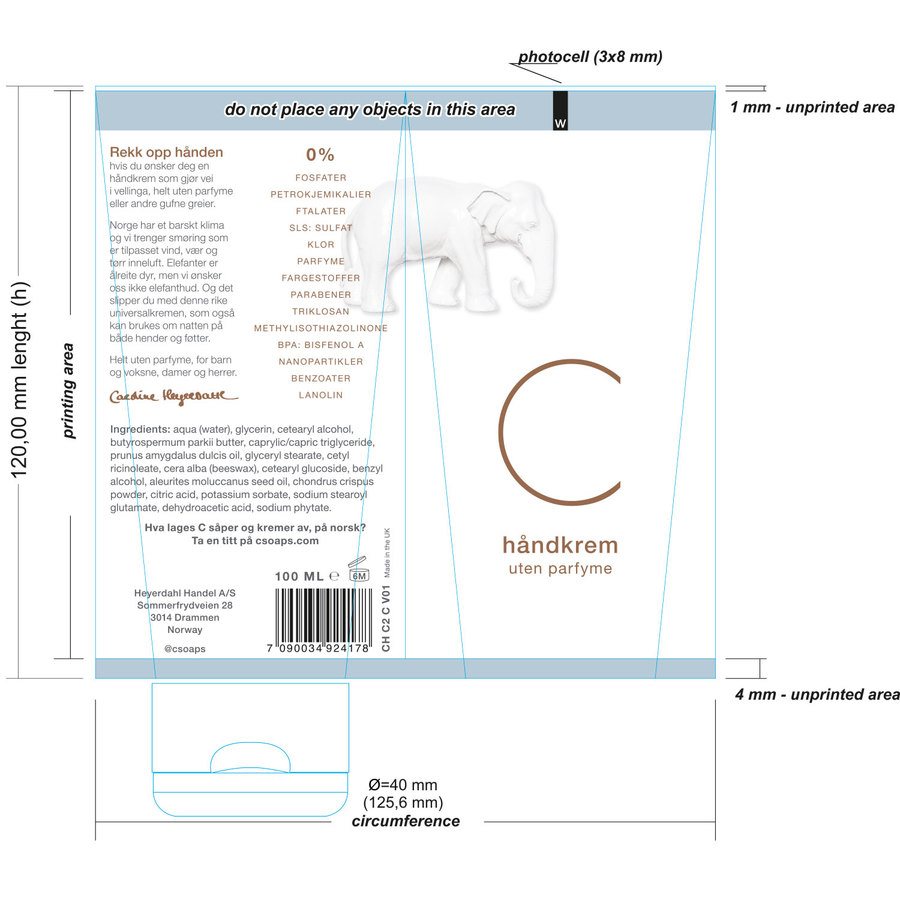 C Soaps Hand Cream 100ml