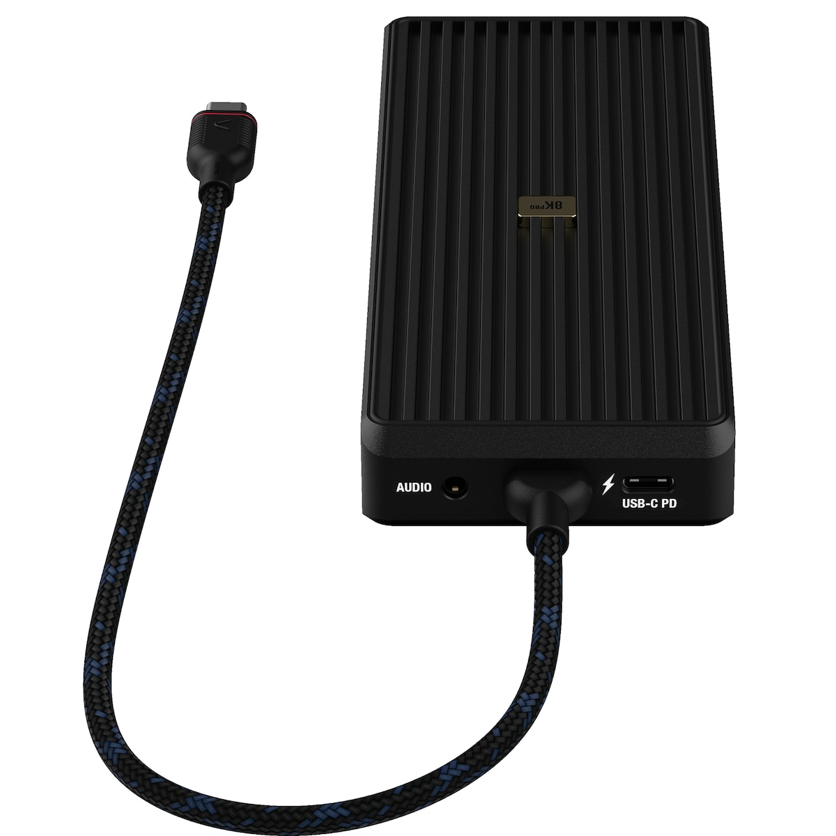 Unisynk 12 port 8K 100W USB-C hub (sort)