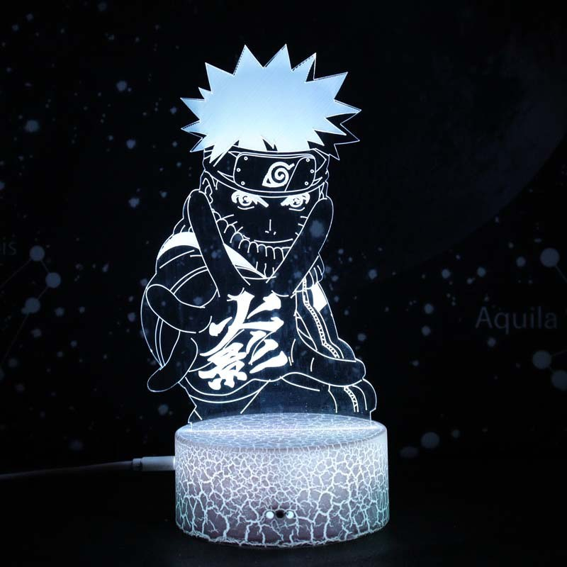 3D Anime LED Acryl Lampe Nachtlicht USB Deko Lampe mit Touch Schalter - Shinobi