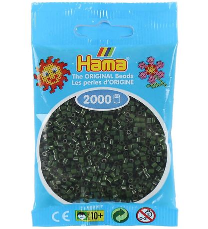 Hama Mini -Perlen - 2000 st. - Dunkelgrün