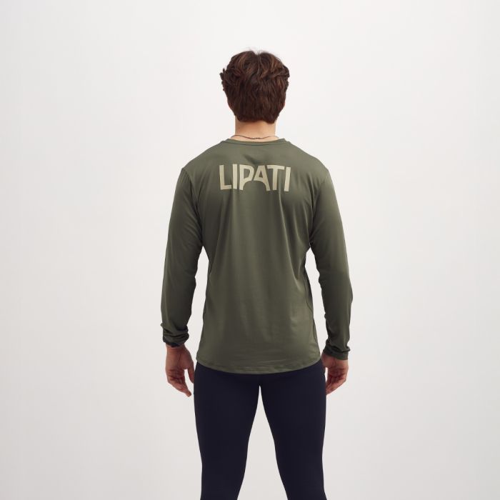 Lipati Herre Trøjer Leeward LS Tee Grøn