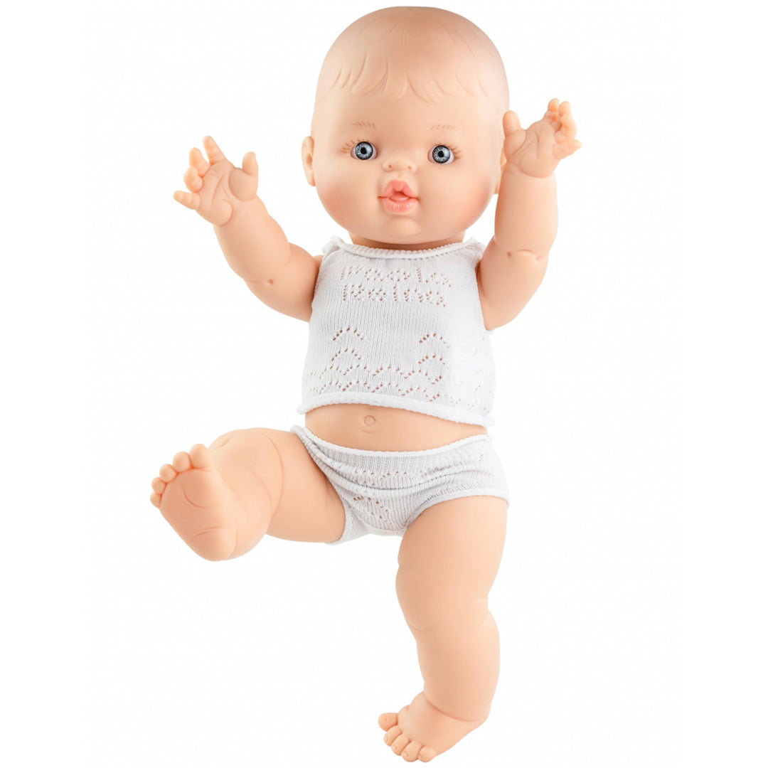 Paola reina babypop gordi jongen met ondergoed - albert - 34 cm