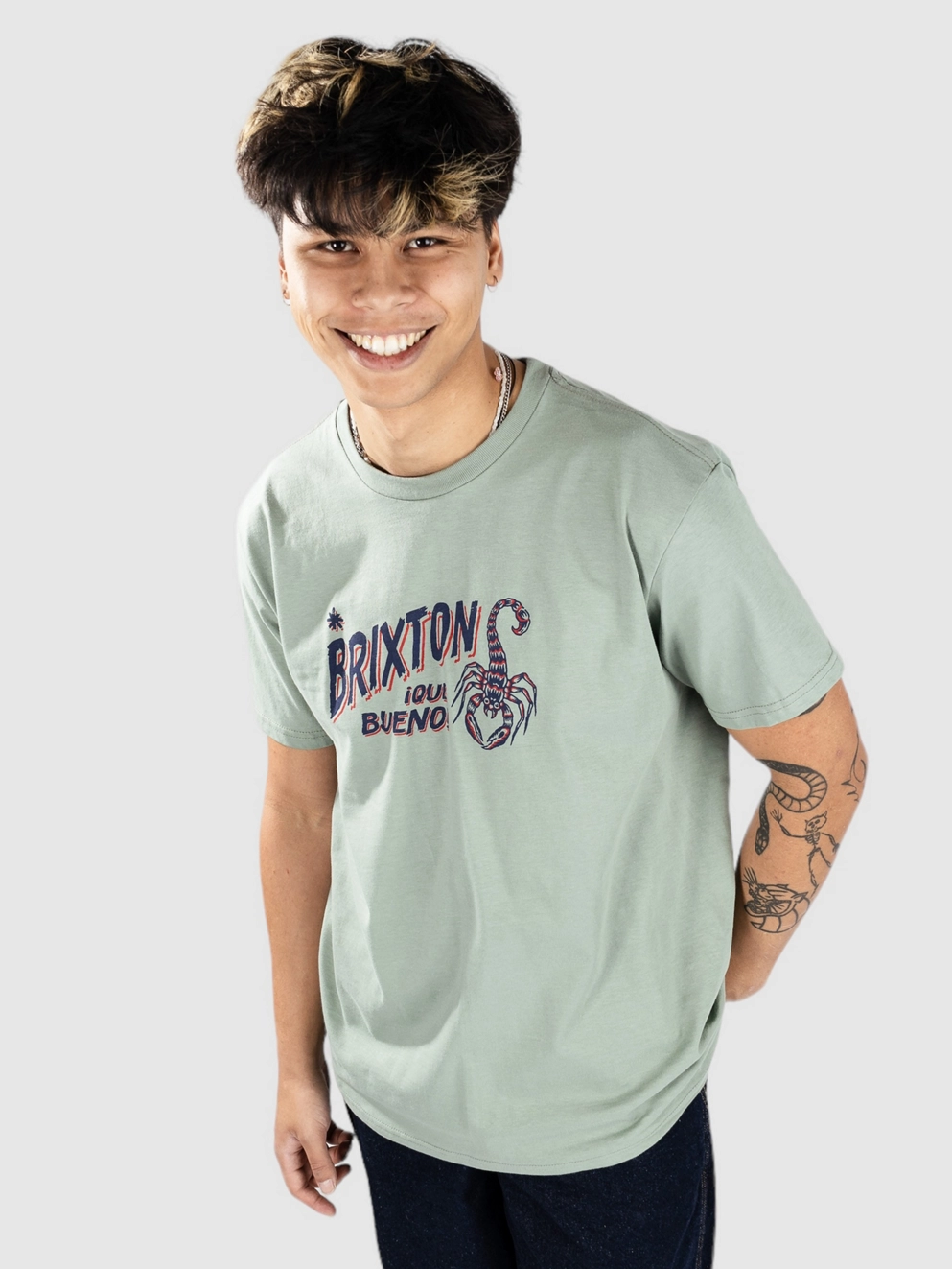 Brixton Vinton Standard T-Shirt chinois green