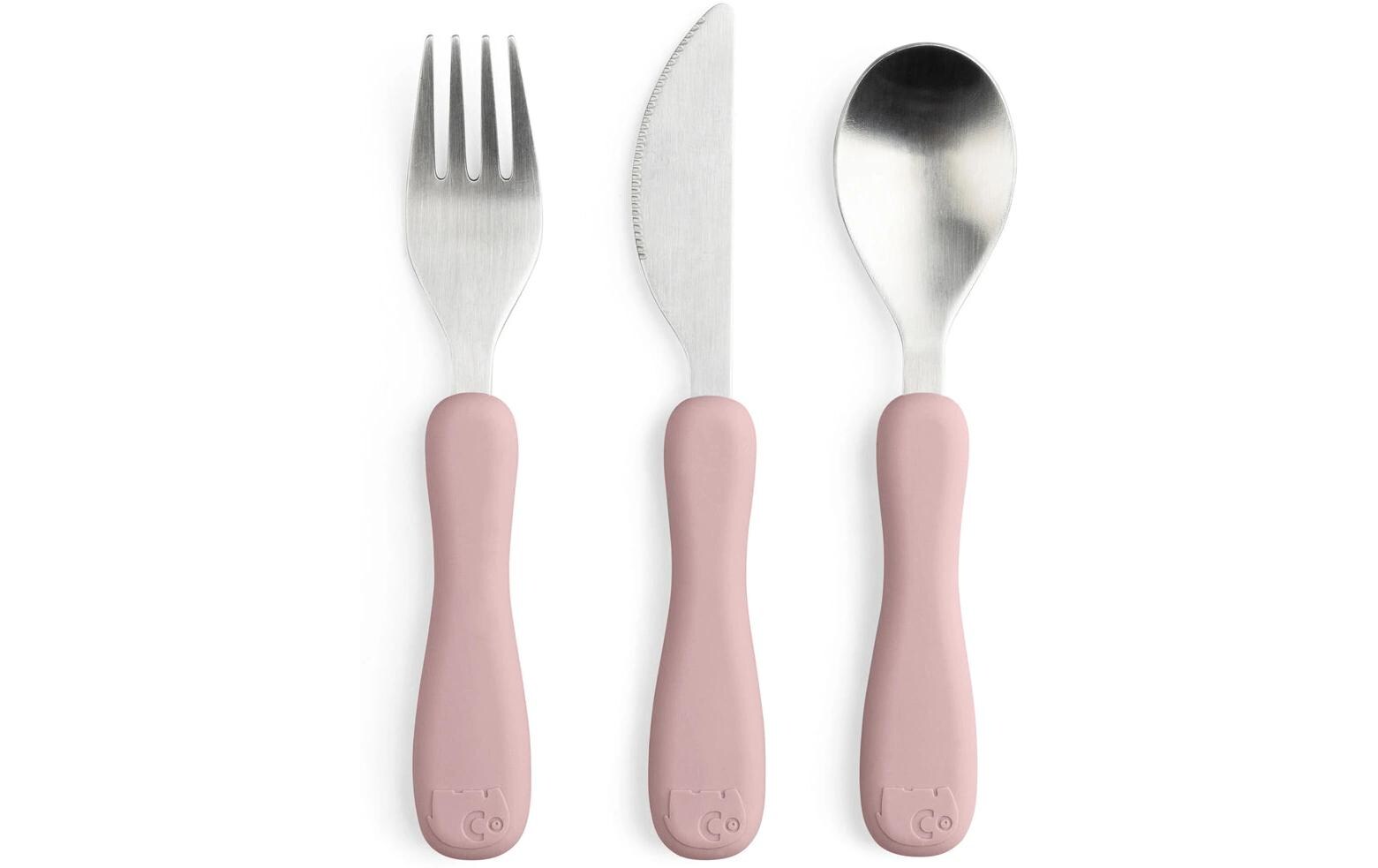 Kinderbesteckset Silikon Fanto Vintage RoseBesteck in dänischem Design