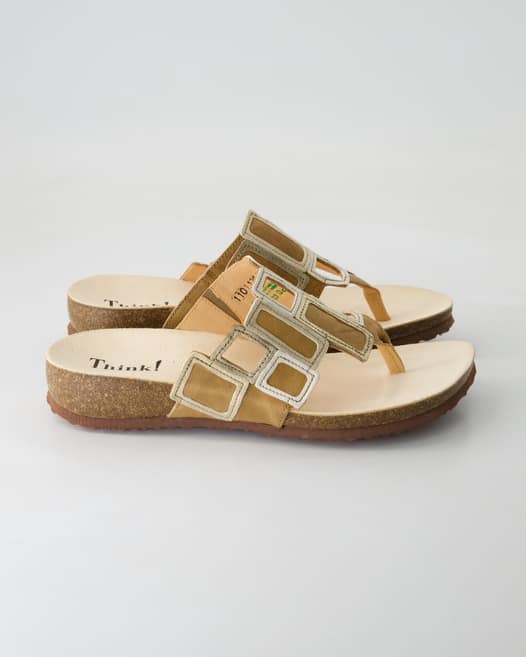 Think 3-001136-4000 Pantoletten in Beige