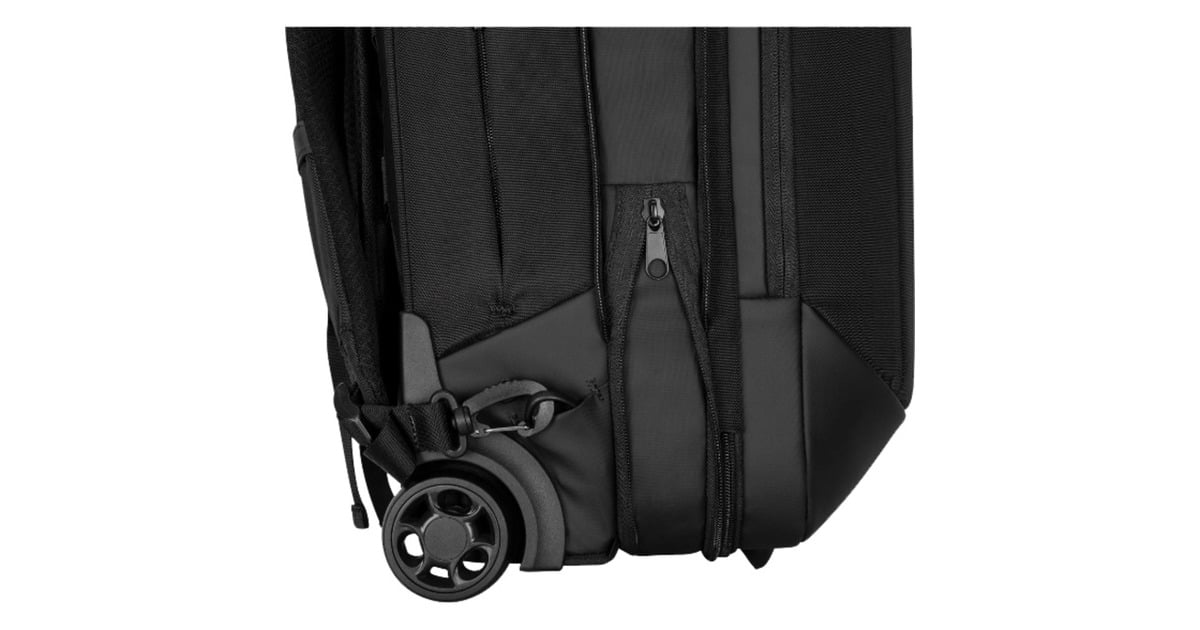 Targus15.6” EcoSmart Mobile Tech Traveler Rolling Backpack trolley  (Zwart)