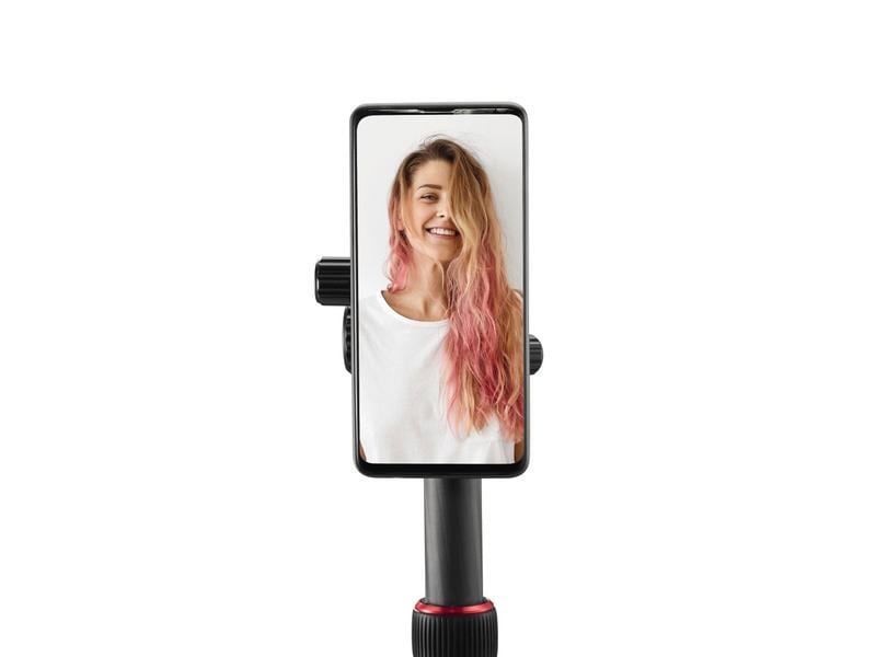 Hama Halterung Handy «Puck» magnetisch, universal Kompakter Magnet-Halter zur sicheren Befestigung eines Smartphones an Kamerastative und ¼“-Anschlüsse