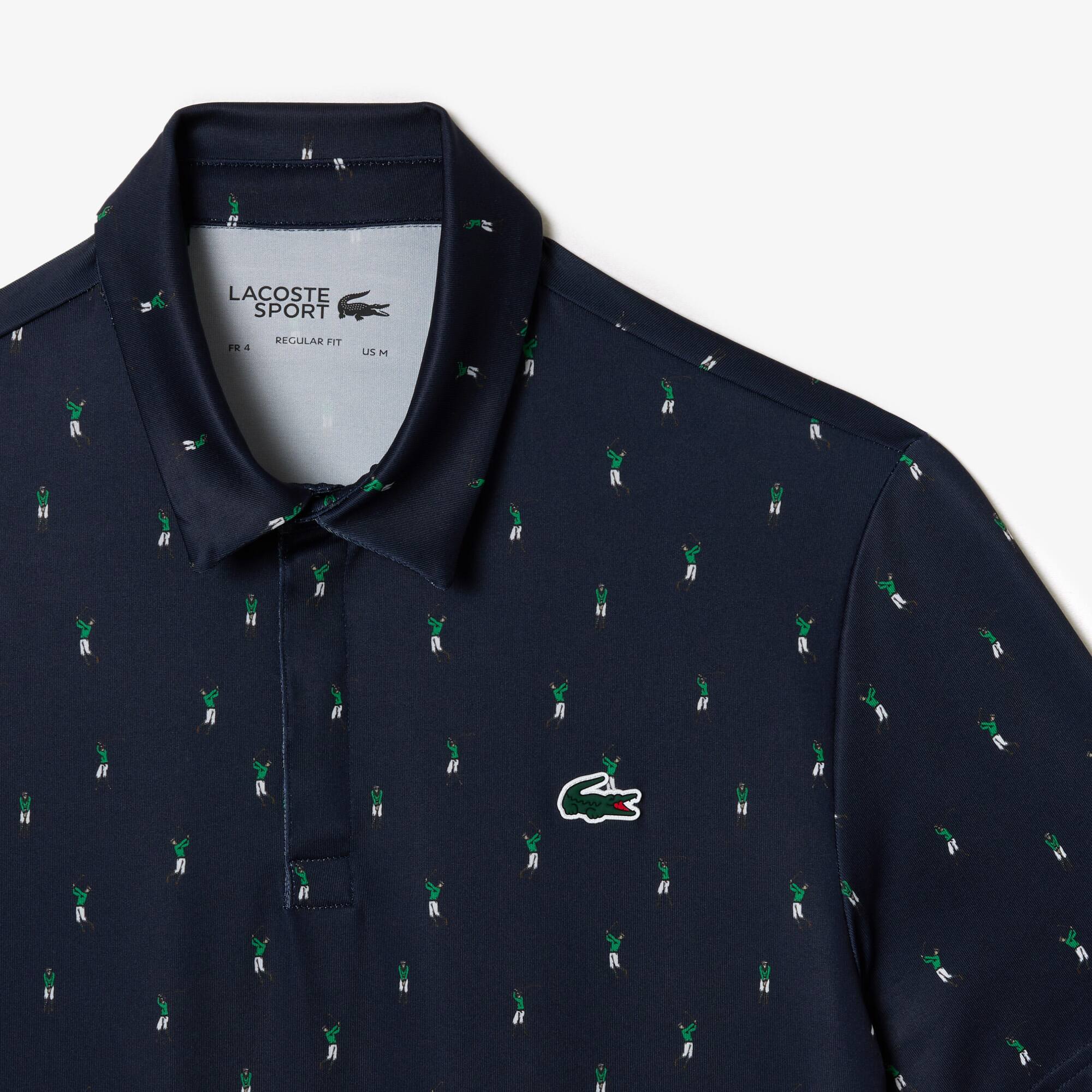 Herren LACOSTE GOLF Poloshirt aus recyceltem Polyester Kurze Ärmel - Blau - Lacoste - Herren
