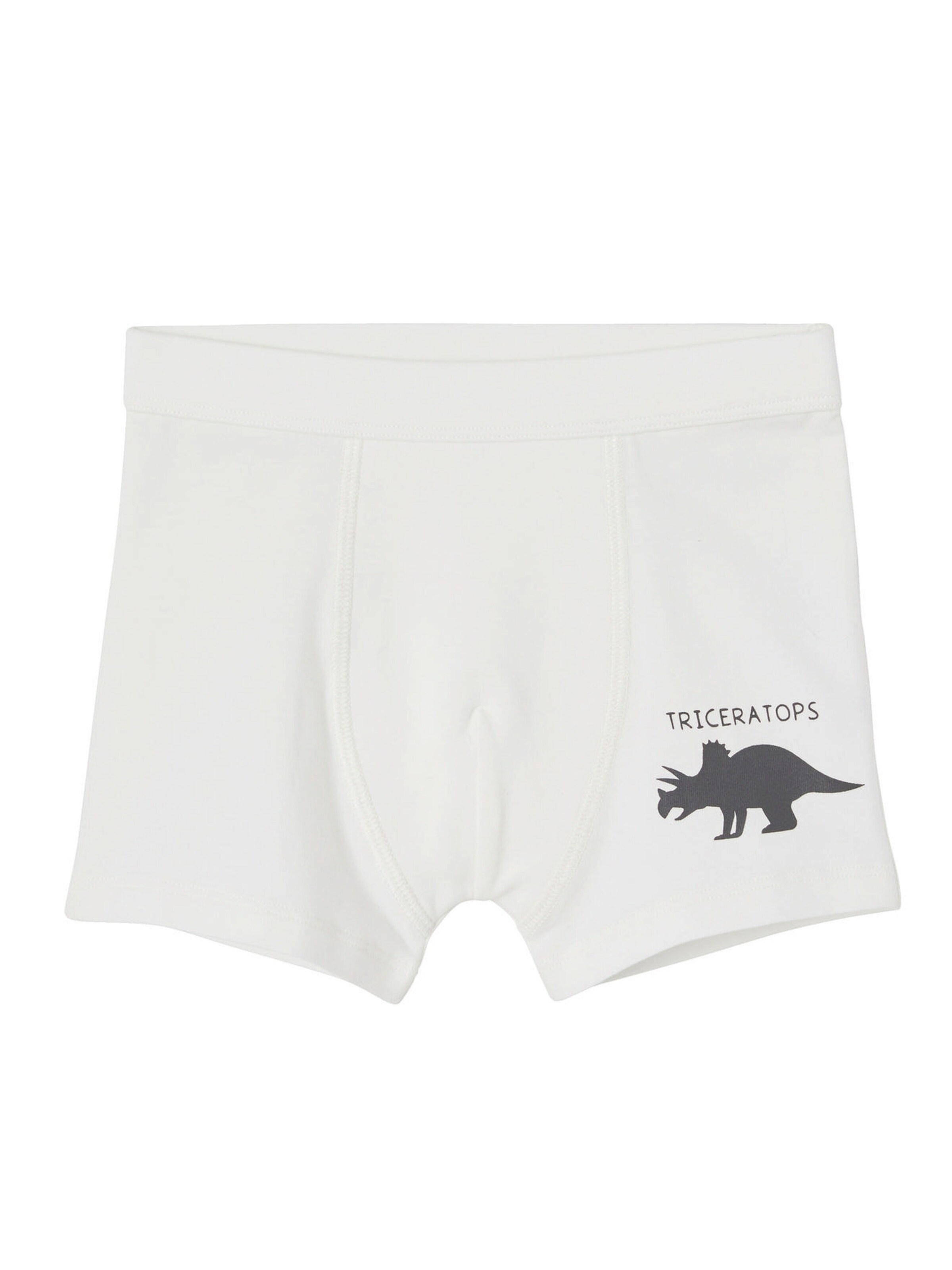 Vertbaudet 7er-Pack Jungen Boxershorts, Dinosaurier pack wollweiß