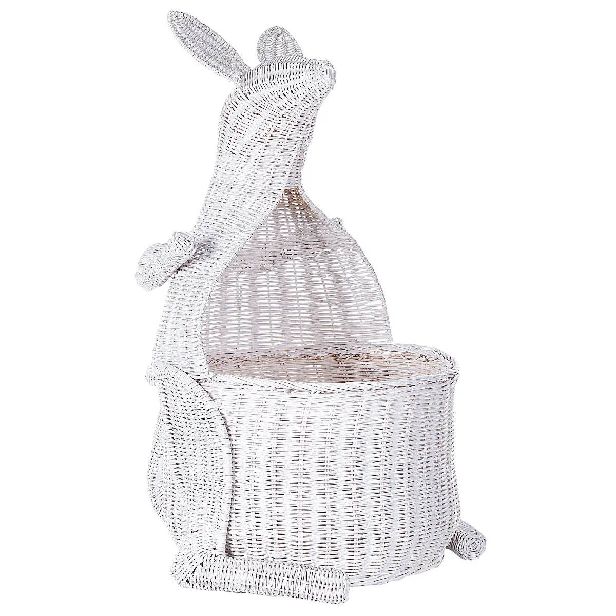 Beliani Panier KAPITI en rotin blanc