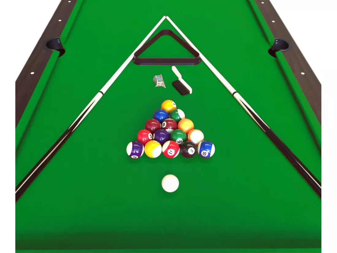Table de Billard 8 pieds vert avec monnayeur manuel – Atlas