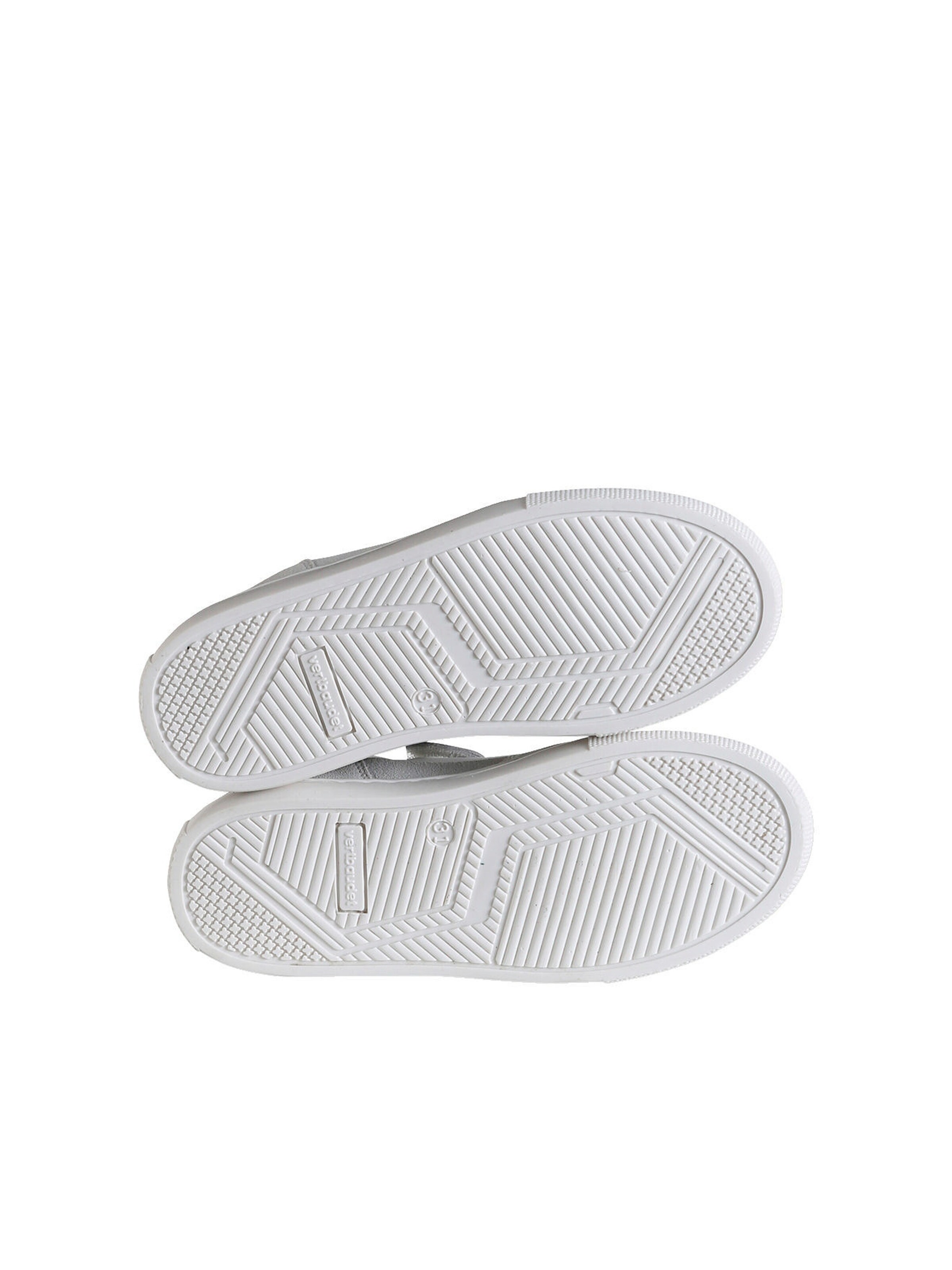 Vertbaudet Kinder Klett-Sneakers aus Leder mit Anziehtrick set weiß