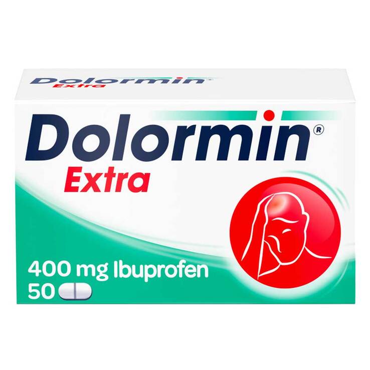 Dolormin® Extra mit 400 mg Ibuprofen bei Schmerzen, 50 St