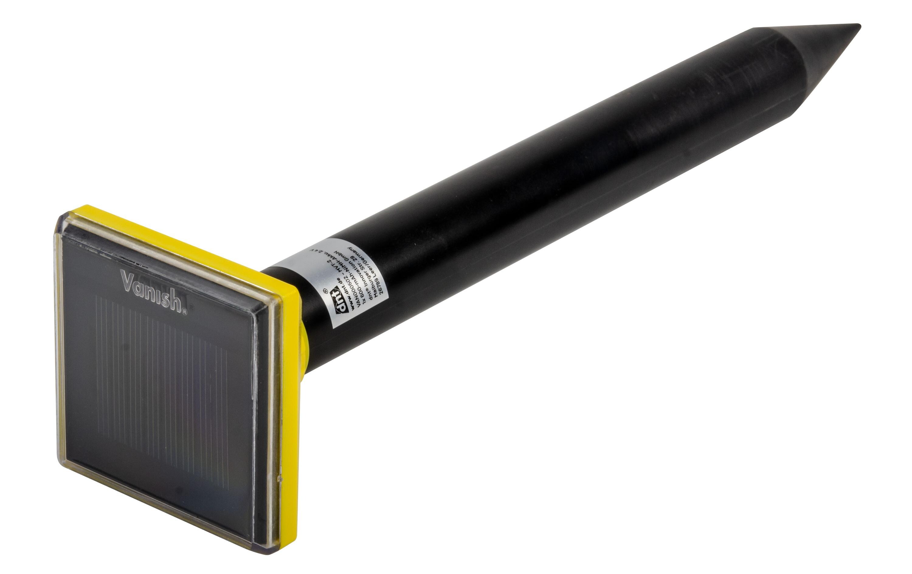 Solar-Maulwurfvertreiber MVT-2 1 StückTiervertreiber für Maulwürfe, Mäuse, Wühlmäuse, Mausvertreiber, Maulwurfvertreiber, Maus, Maulwurf