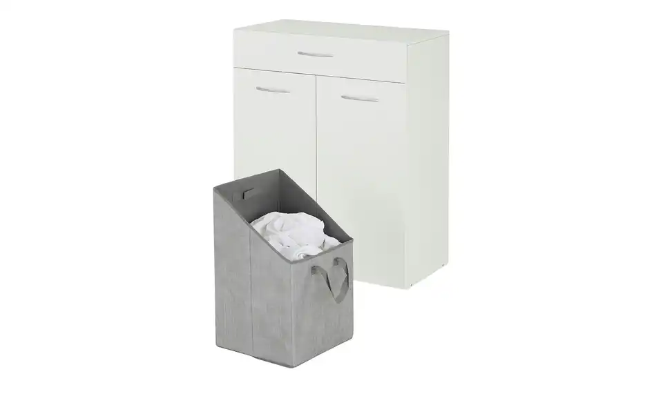 Kommode mit Wäschebox Multischrank-System 80 cm Weiß