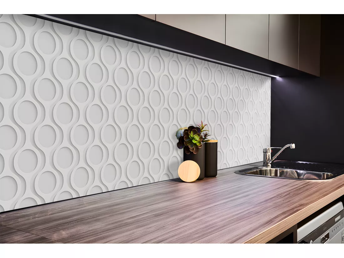 Panneaux muraux en vinyle, Planches en vinyle adhésives - 100x50 cm - Style moderne