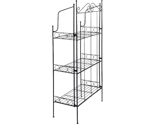 Esschert's Garden etagère, L 55,5 x 25,5 x 110 cm, staal, zwart