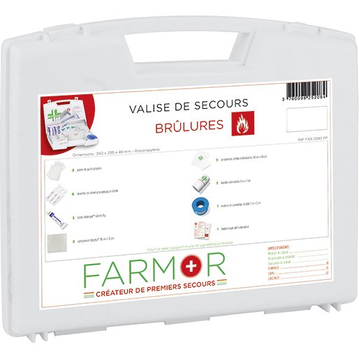 Valise de secours Brûlures