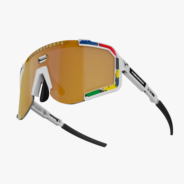 Scicon Aeroscope cykelbriller world champion white gloss/multimirror bronze