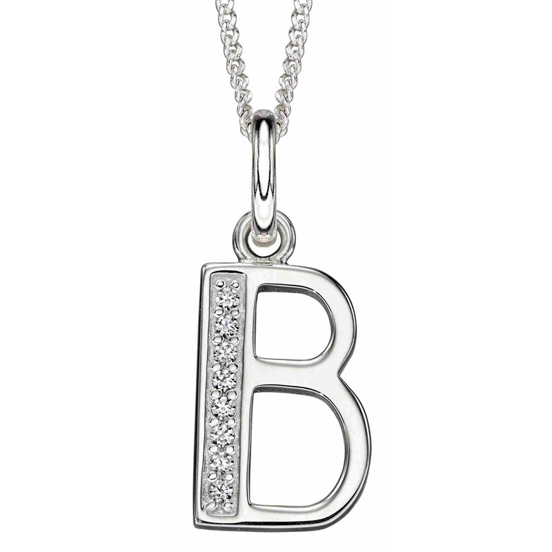 Collier lettre B en argent 925