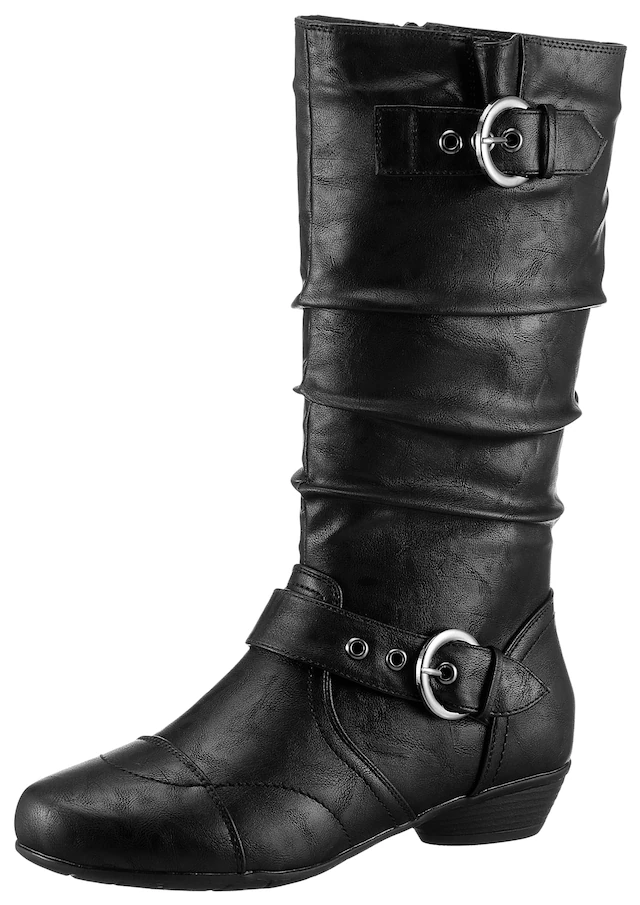 Aniston SHOES Stiefel  mit gerafftem Schaft - NEUE KOLLEKTION