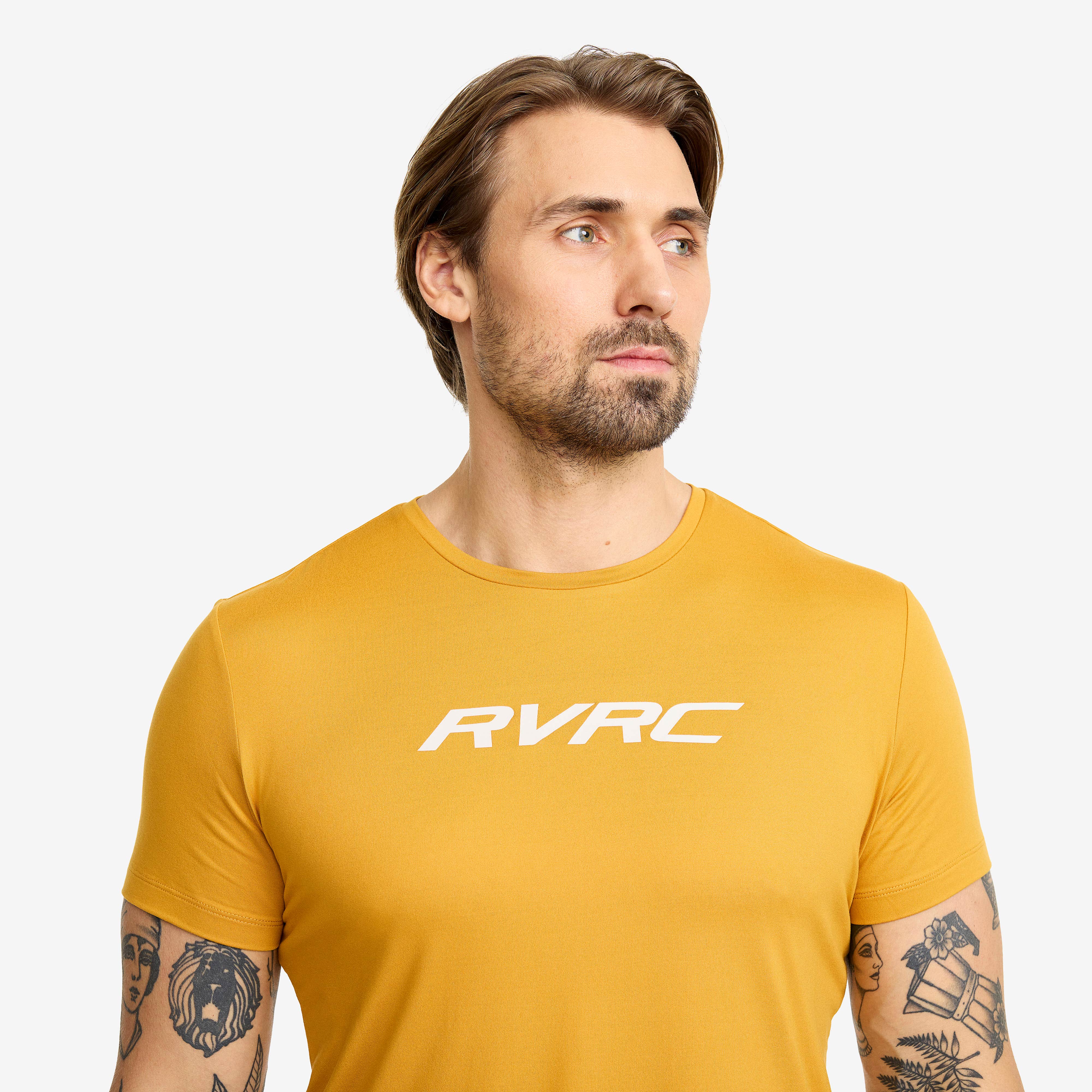 Mission Logo Slim Fit T-shirt Herre Harvest Gold
