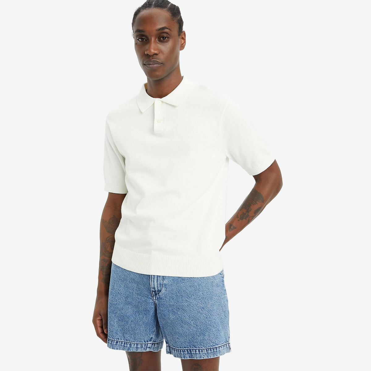Camisa polo de malha de manga curta da Levi's