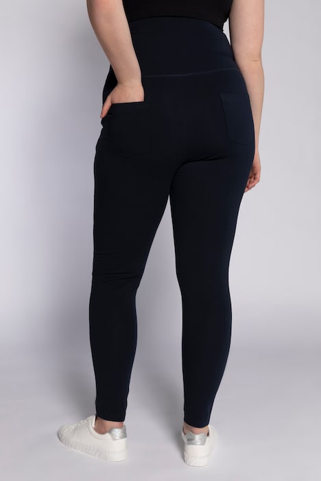 Bellieva-Leggings, breiter Elastikbund, Skinny Fit, Biobaumwolle, GOTS