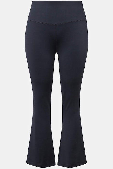 Sport-Leggings, Bodyforming-Bund, ausgestelltes Bein