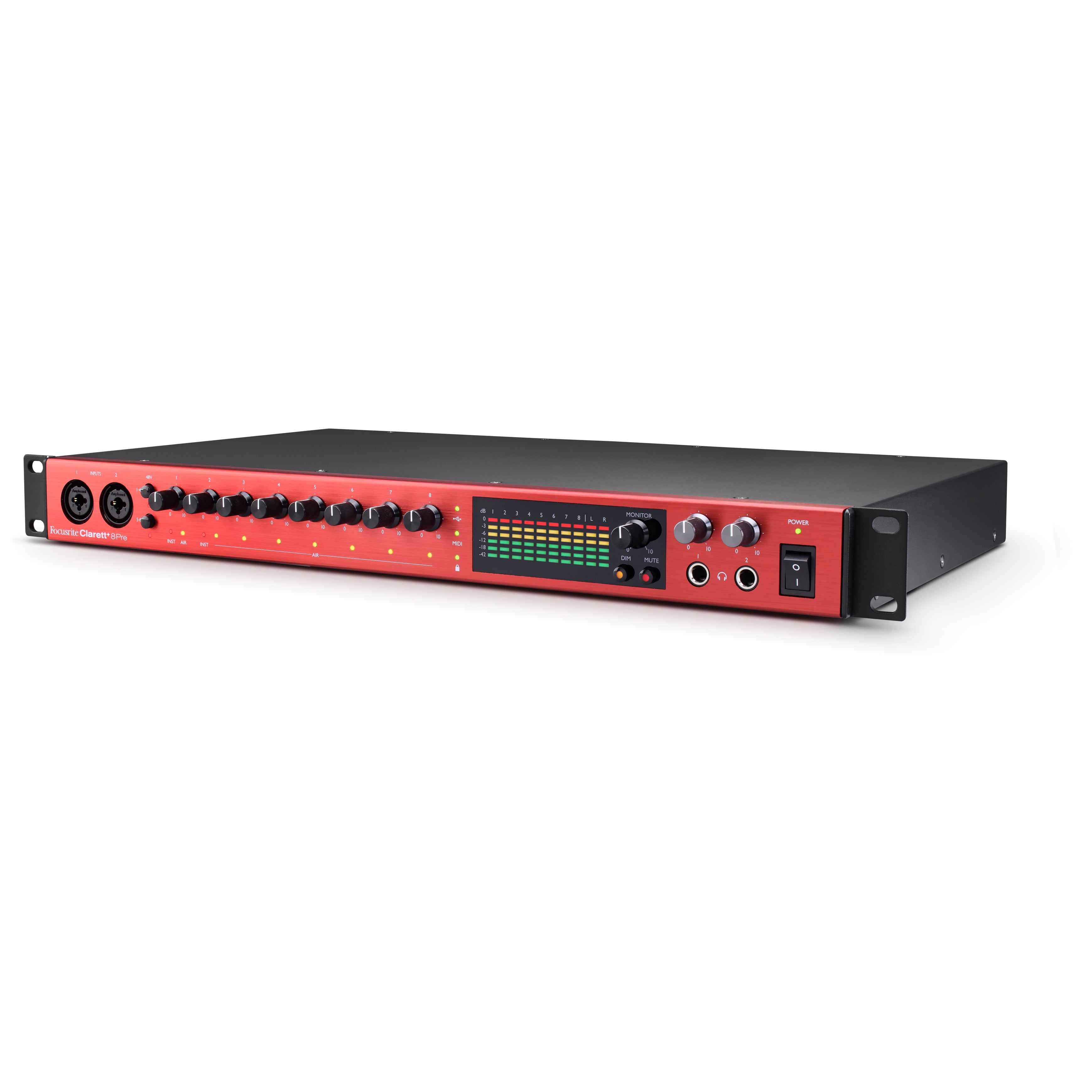 Focusrite Clarett+ 8Pre USB-C audio interface