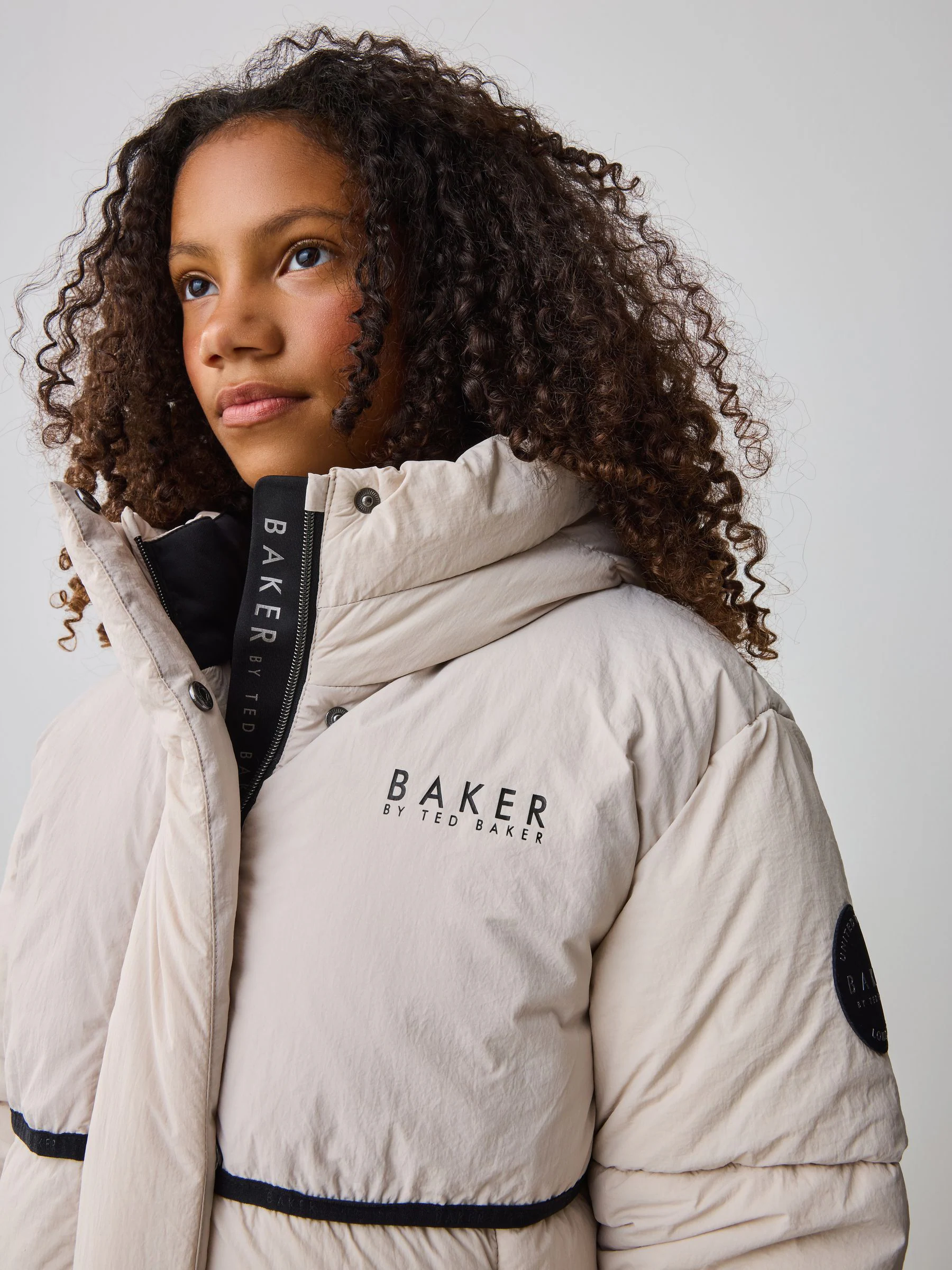 Baker by Ted Baker meisjes regenbestendige gewatteerde lange jas