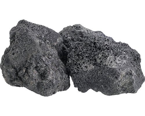 Aquariumdecoratie premium lava zwart M 1 stuk ca. 15-20 cm