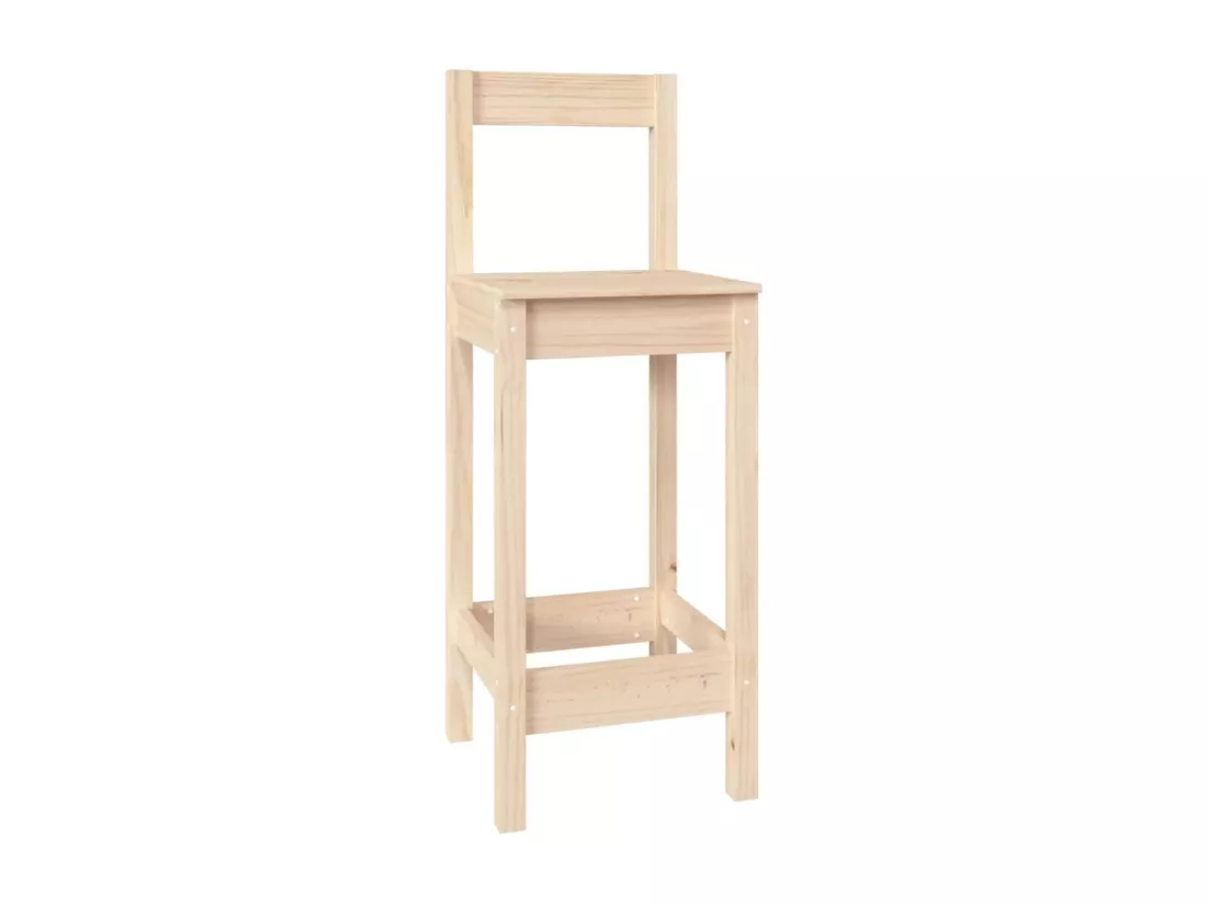 Ensemble de bar 7 pcs Bois de pin massif