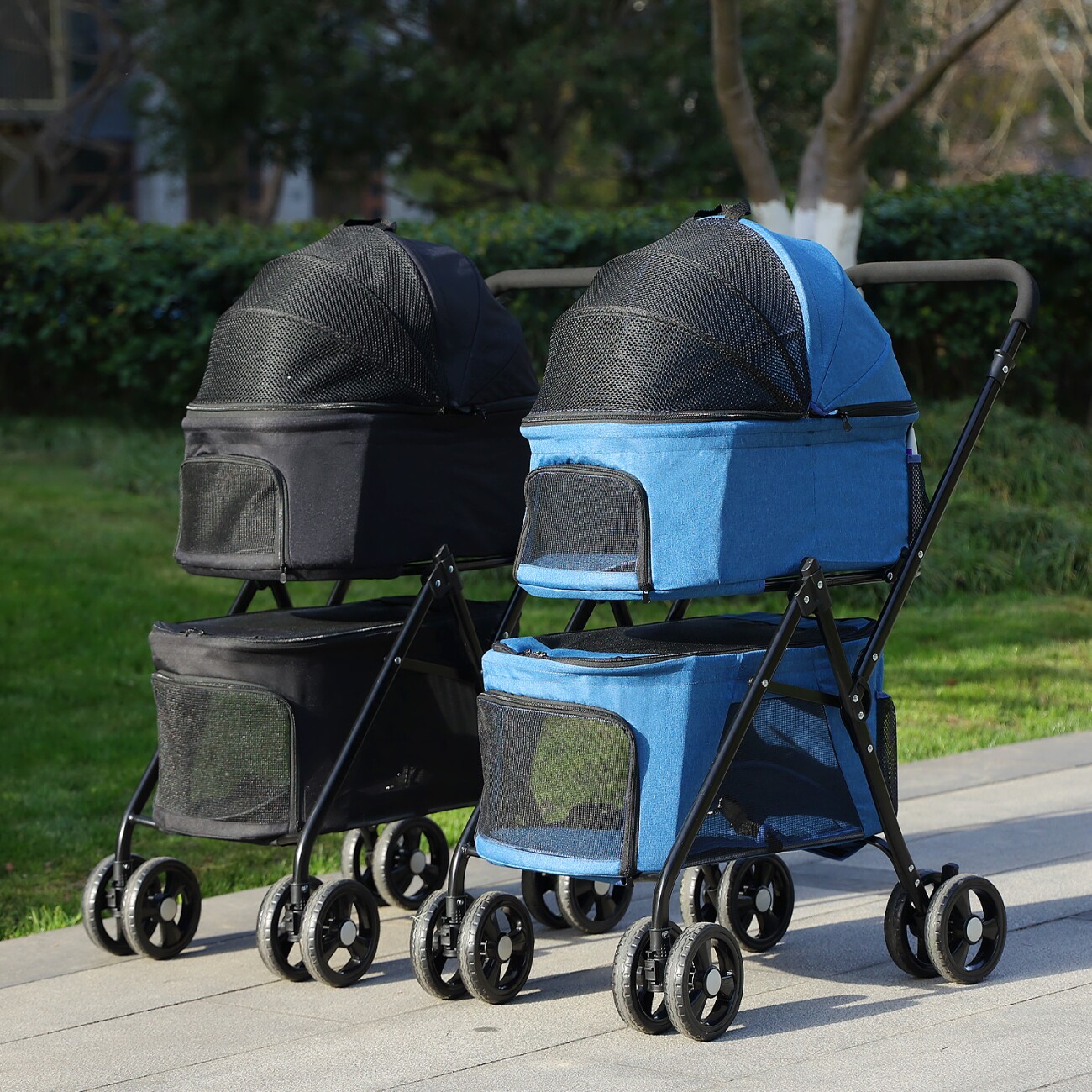Pawz Road Hundewagen 87×48×104 cm blau